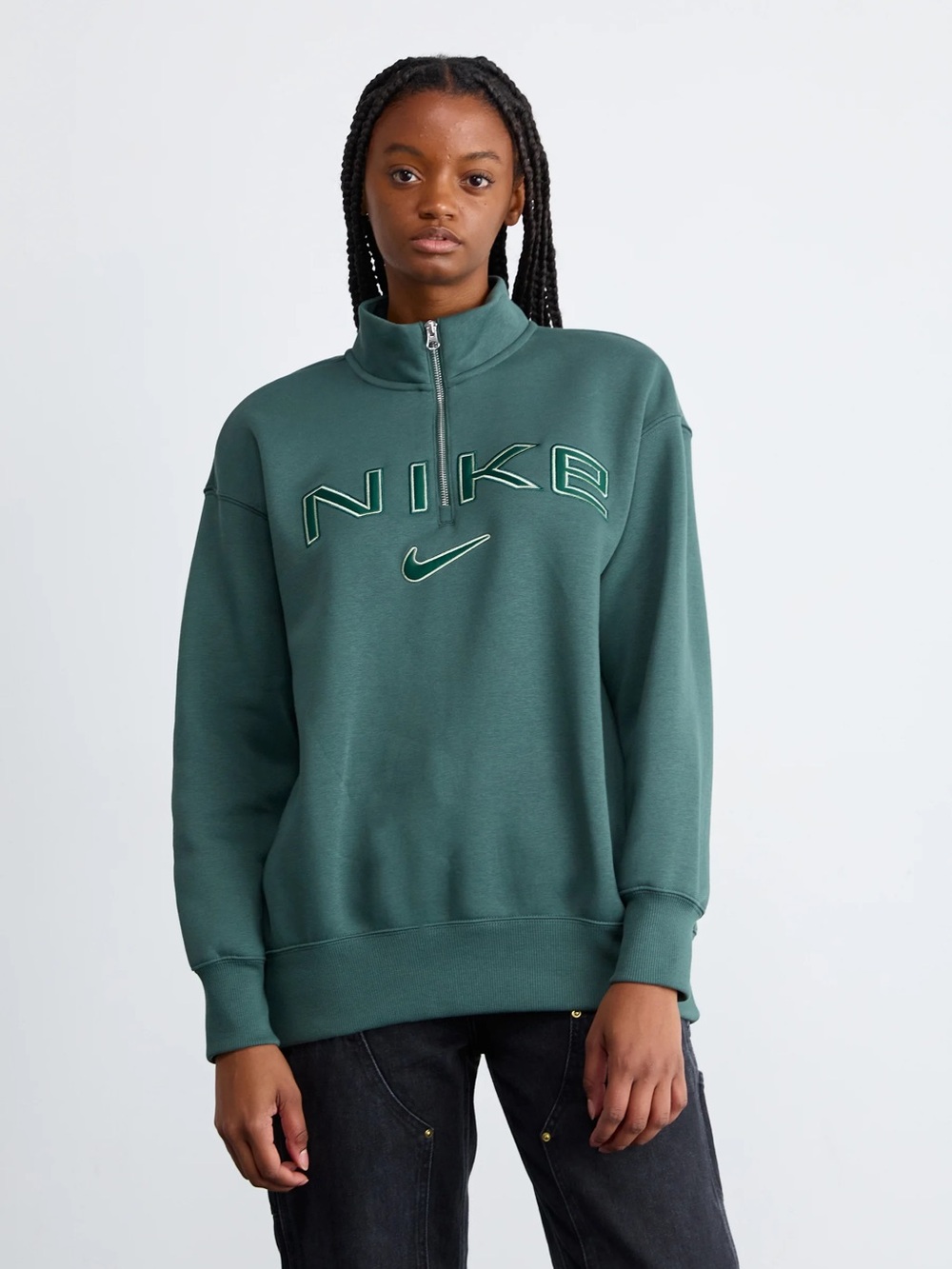 Nike Men’s Forest Green Quarter-Zip Sweatshirt